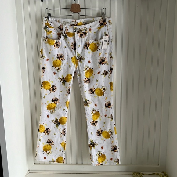 Anthropologie Pilcro Lemon Grove High-Rise Cropped Bootcut Jeans NWT - Picture 2 of 8